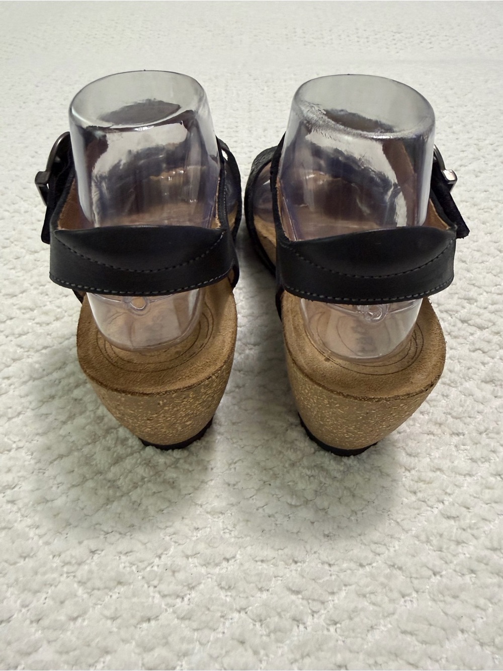 Taos Floral Embossed Leather Adjustable Straps Wedges Women’s Size 9-9.5 - Picture 3 of 13